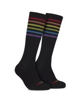 Par de Meias Pride 39/43 Cano Longo Atoalhada Preta-Colorida 004HOML21410 Hoahi