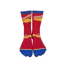 Par de Meias Wonder Woman Fight Like a Hero Par de Meias Wonder Woman Fight Like a Hero