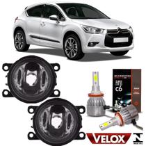 Par de milha citroen ds4 2012 a 2016 vidro e super led 2d Par de milha citroen ds4 2012 a 2016 vidro e super led 2d