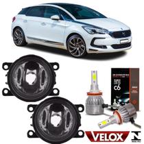 Par de milha citroen ds5 2012 a 2016 vidro e super led 2d