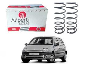 Par de molas dianteira aliperti renault clio 1.0 16v 2000 a 2002