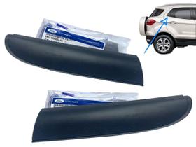 Par de Molduras Acabamento da Pestana Porta Traseira Nova Ecosport FORD ORIGINAL 2013 14 15 a 2021 Par de Molduras Acabamento da Pestana Porta Traseira Nova Ecosport FORD ORIGINAL 2013 14 15 a 2021