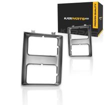 Par de molduras das lanternas dianteiras KarParts360 Chevy C10 C20 1985-1986 Par de molduras das lanternas dianteiras KarParts360 Chevy C10 C20 1985-1986