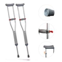 Par De Muleta Axilar 3 Em 1 Altura Ajustável SC602 - Hidrolight Par De Muleta Axilar 3 Em 1 Altura Ajustável SC602 - Hidrolight