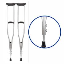 Par de Muleta Axilar Standard Sequencial Alumínio Par de Muleta Axilar Standard Sequencial Alumínio