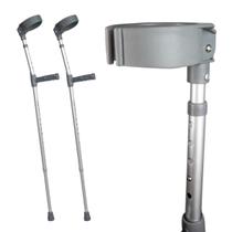 Par De Muleta Canadense Articulada Hidrolight 130kg Alumínio