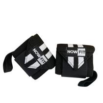 Par de munhequeira elástica NOWFIT Branco