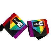 Par de munhequeira elástica NOWFIT colorida Par de munhequeira elástica NOWFIT colorida
