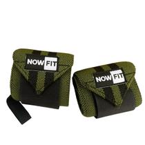 Par de munhequeira elástica NOWFIT verde Par de munhequeira elástica NOWFIT verde