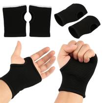 Par de Munhequeiras de Compressão Elástico Luvas Academia Par de Munhequeiras de Compressão Elástico Luvas Academia
