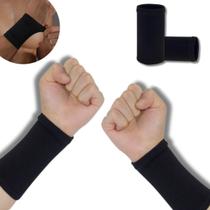 Par de Munhequeiras de Compressão Elástico Protetor de Pulso