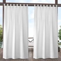 Par de painéis de cortina Exclusive Home Cabana 137x213cm branco