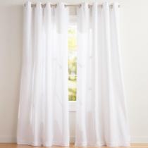 Par de painéis de cortina Exclusive Home Loha Linen Winter White