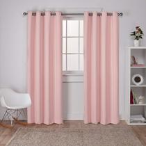 Par de painéis de cortina Exclusive Home Sateen Twill 132x213cm Blush