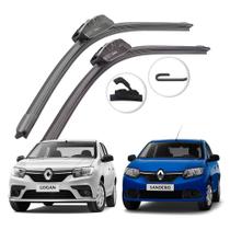 Par De Palheta Limpador De Parabrisa Logan Sandero 2008 a 2014 Par De Palheta Limpador De Parabrisa Logan Sandero 2008 a 2014