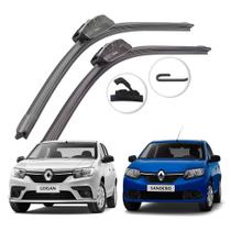 Par De Palheta Limpador De Parabrisa Logan Sandero 2008 a 2014