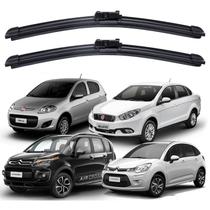 Par de Palheta Limpador Parabrisa - Fiat Palio 2012 / Grand Siena 12 / Citröen C3 e Aircross