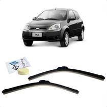 Par de Palhetas Dianteiras com Gancho de Silicone Thork Brinde Limpador de Parabrisa Pastilha Safety