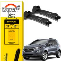 Par de Palhetas Dyna Original para Ecosport 2013 a 2017 Dianteiras do Limpador de Parabrisa
