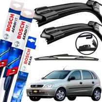 Par de Palhetas Limpador de Parabrisa Corsa Bosch Alta Performance e Durabilidade