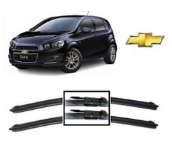 Par de Palhetas Limpador de Parabrisa Dianteiro Chevrolet Sonic ano 2012 em Diante Par de Palhetas Limpador de Parabrisa Dianteiro Chevrolet Sonic ano 2012 em Diante