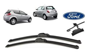 Par de Palhetas Limpador de Parabrisa Dianteiro Ford Ka 1997/2009 Par de Palhetas Limpador de Parabrisa Dianteiro Ford Ka 1997/2009