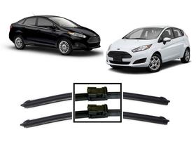 Par De Palhetas Limpador de Parabrisa Dianteiro Ford New Fiesta ano 2011 em Diante