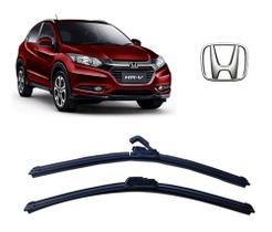 Par de Palhetas Limpador de Parabrisa Dianteiro Honda HRV 2015 2016 2017