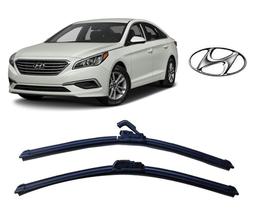 Par de Palhetas Limpador de Parabrisa Dianteiro Hyundai Sonata 2011 2012 2013 2014
