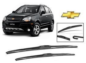 Par De Palhetas Limpador De Parabrisa Dianteiro Modelo Original para Chevrolet Captiva 2008 Até 2015 Par De Palhetas Limpador De Parabrisa Dianteiro Modelo Original para Chevrolet Captiva 2008 Até 2015