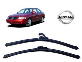 Par De Palhetas Limpador de Parabrisa Dianteiro Nissan Sentra ano 2005 e 2006
