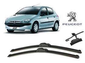 Par De Palhetas Limpador de Parabrisa Dianteiro Peugeot 206