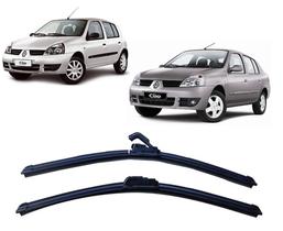 Par De Palhetas Limpador De Parabrisa Dianteiro Renault Clio Hatch E Sedan Ano 2000 Em Diante Par De Palhetas Limpador De Parabrisa Dianteiro Renault Clio Hatch E Sedan Ano 2000 Em Diante