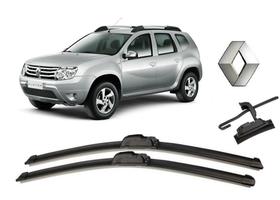 Par de Palhetas Limpador de Parabrisa Dianteiro Renault Duster ano 2012 Até 2022