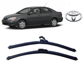Par de Palhetas Limpador de Parabrisa Dianteiro Toyota Corolla 2002 2003 2004 2005 2006 2007