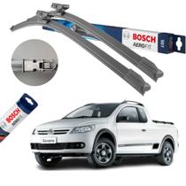 Par de palhetas limpador parabrisa bosch original 16/22" pol vw saveiro 2009 à 2018