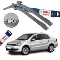 Par de palhetas limpador parabrisa bosch original 16/22" pol vw voyage 2012 2023