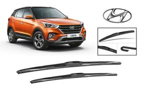 Par De Palhetas Limpador Parabrisa Dianteiro Modelo Original para Hyundai Creta 2017 A 2024 Par De Palhetas Limpador Parabrisa Dianteiro Modelo Original para Hyundai Creta 2017 A 2024