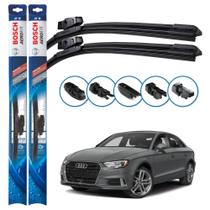 Par de Palhetas Limpador Parabrisa Multiclip Original Bosch Audi A3 2012 a 2020 Par de Palhetas Limpador Parabrisa Multiclip Original Bosch Audi A3 2012 a 2020