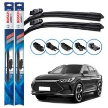 Par de Palhetas Limpador Parabrisa Multiclip Original Bosch BYD Song + 2023 e 2024 Par de Palhetas Limpador Parabrisa Multiclip Original Bosch BYD Song + 2023 e 2024