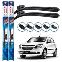 Par de Palhetas Limpador Parabrisa Multiclip Original Bosch Chevrolet Agile 2012 a 2016