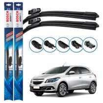 Par de Palhetas Limpador Parabrisa Multiclip Original Bosch Chevrolet Onix 2013 a 2018