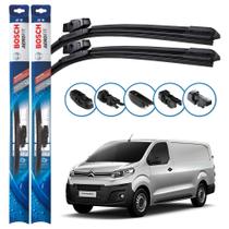Par de Palhetas Limpador Parabrisa Multiclip Original Bosch Citroen Jumpy 2017 a 2024