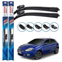 Par de Palhetas Limpador Parabrisa Multiclip Original Bosch Fiat Bravo 2010 a 2016
