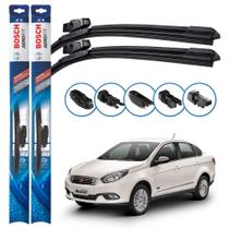Par de Palhetas Limpador Parabrisa Multiclip Original Bosch Fiat Grand Siena 2012 a 2019 Par de Palhetas Limpador Parabrisa Multiclip Original Bosch Fiat Grand Siena 2012 a 2019