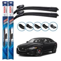 Par de Palhetas Limpador Parabrisa Multiclip Original Bosch Jaguar XFR-S 2014 2018