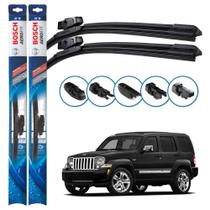 Par de Palhetas Limpador Parabrisa Multiclip Original Bosch Jeep Liberty 2002 a 2016