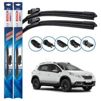Par de Palhetas Limpador Parabrisa Multiclip Original Bosch Peugeot 2008 2015 a 2022 Par de Palhetas Limpador Parabrisa Multiclip Original Bosch Peugeot 2008 2015 a 2022