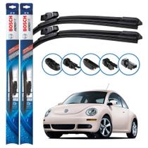 Par de Palhetas Limpador Parabrisa Multiclip Original Bosch Volkswagen Fusca New Beetle 2011 a 2017