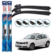 Par de Palhetas Limpador Parabrisa Multiclip Original Bosch Volkswagen Golf 2008 a 2013 Par de Palhetas Limpador Parabrisa Multiclip Original Bosch Volkswagen Golf 2008 a 2013